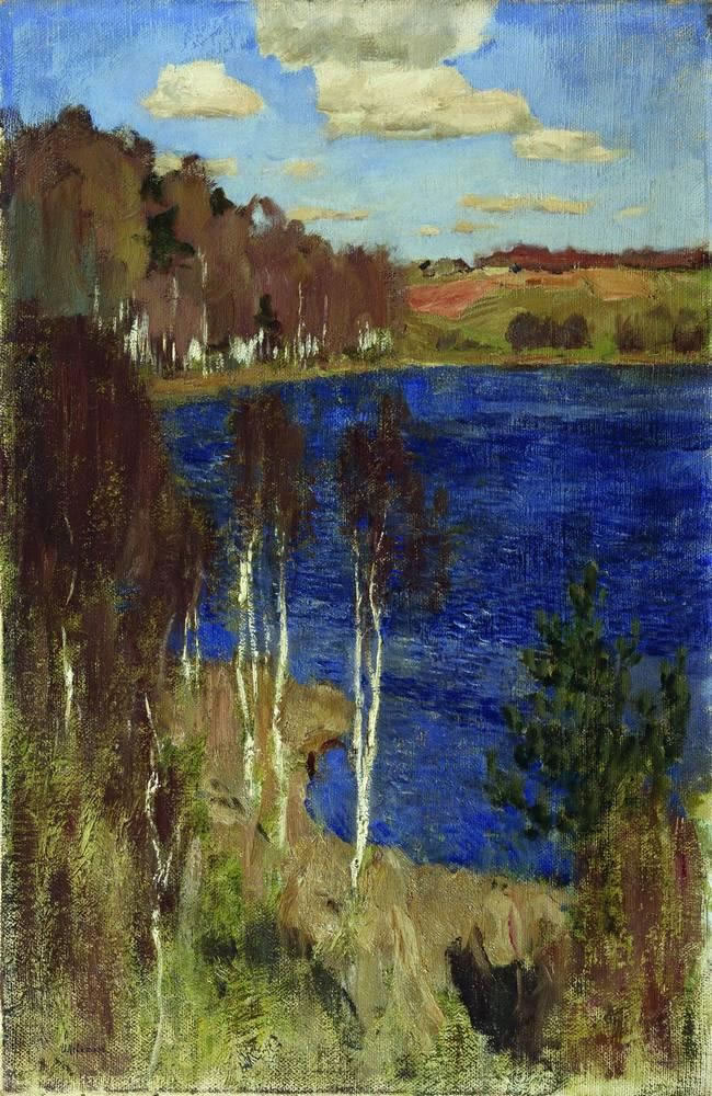 Исаак Ильич Левитан. "Озеро. Весна.". 1898.